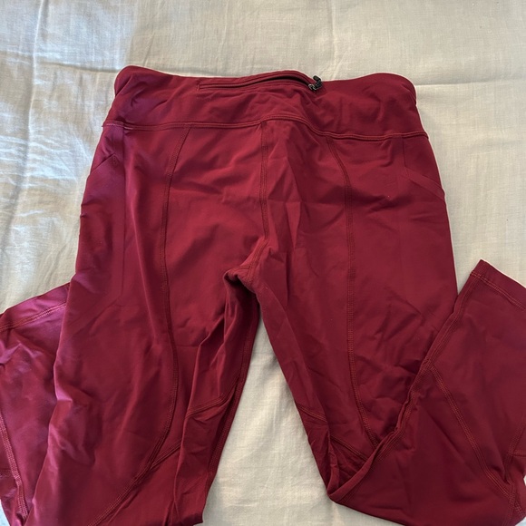 Lululemon Red Crop Leggings - Picture 2 of 3